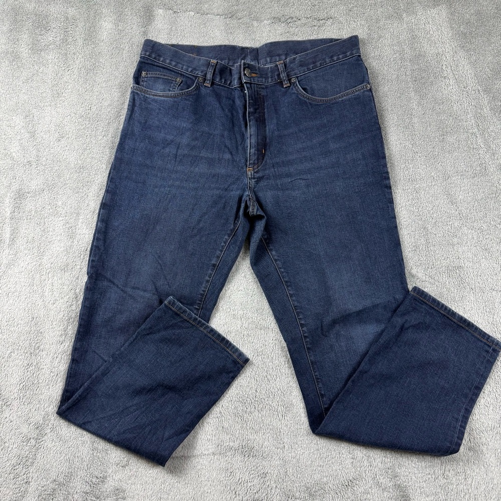 Zegna Men's Slim Straight Blue Jeans 36x29 made in Italy